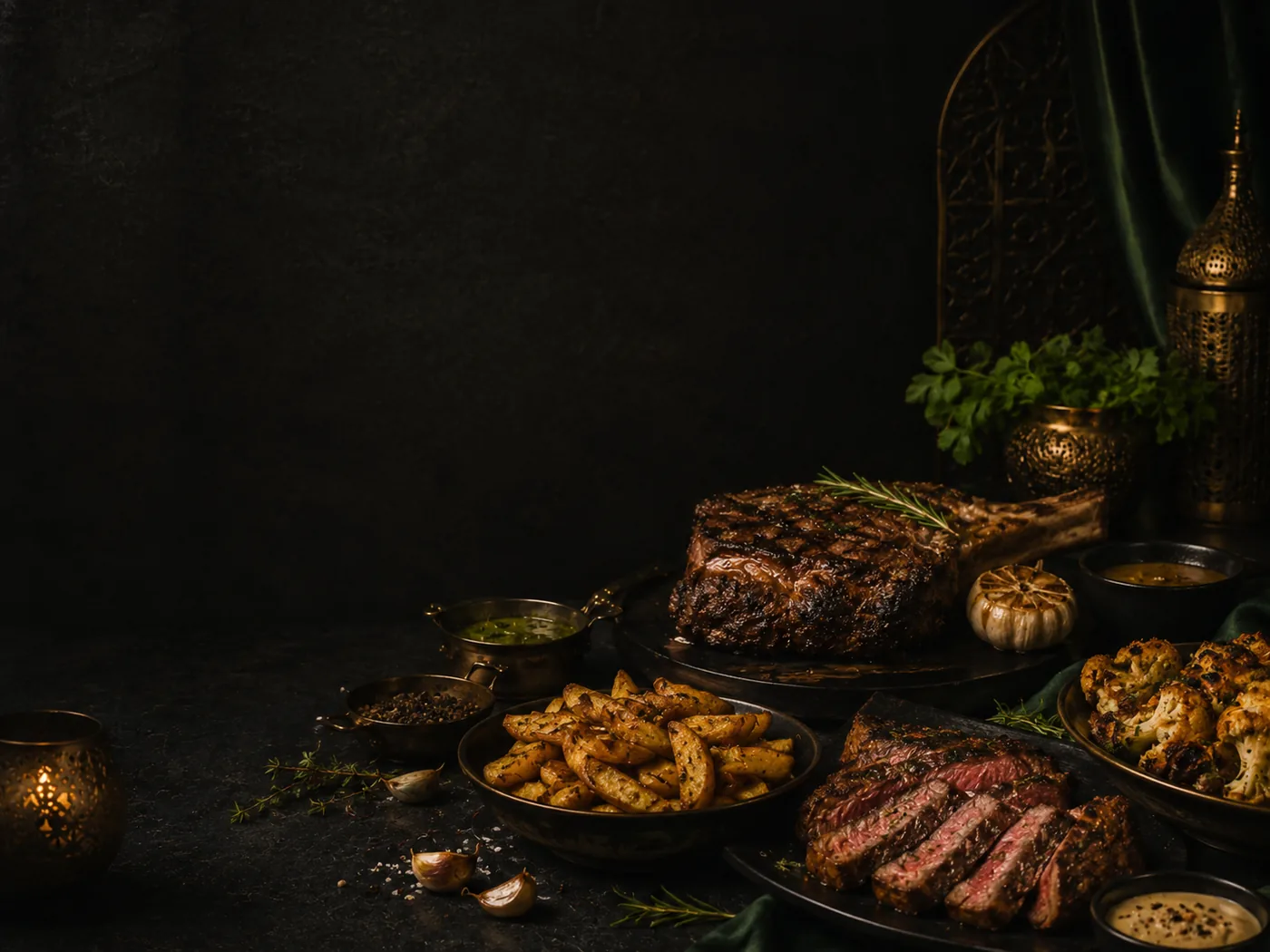 Steakhouse halal food category